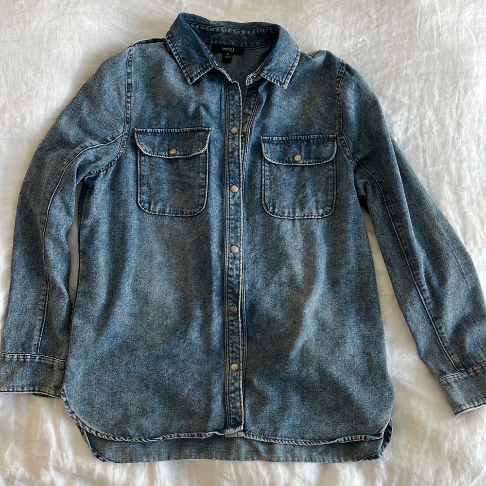 Jean Button Down Shirt